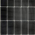 A black and white photo of a solar panel