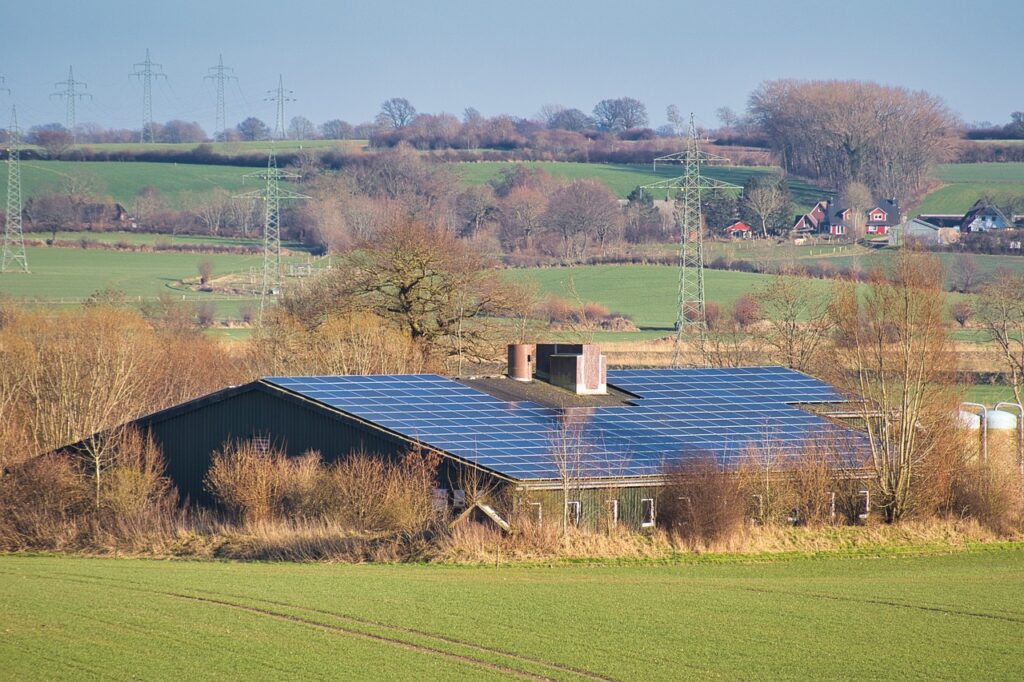 solar, countryside, power